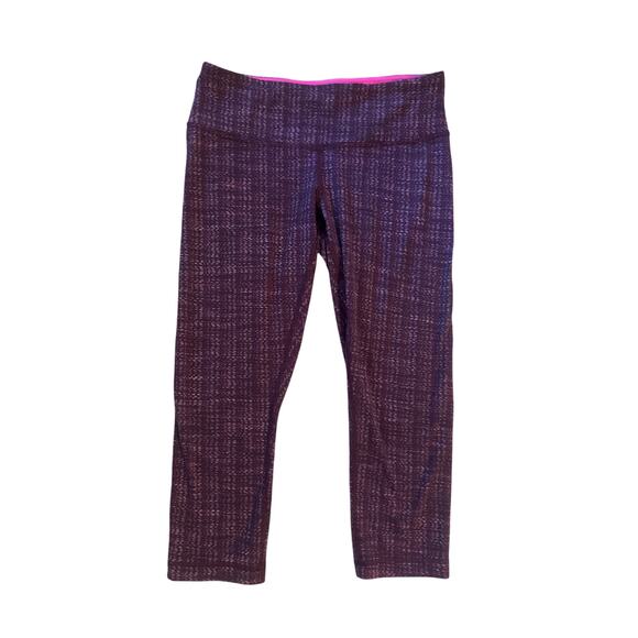 Women 6 Lululemon Wunder Under Ziggy Wee September Plum Crop Capri Legging Pant - Picture 1 of 5